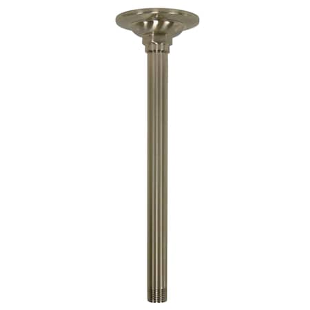 Kingston Brass Shower Arms and Flange Brushed Nickel, Ceiling Mount K210A8