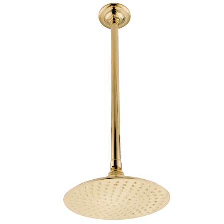 Kingston Brass Shower Head, Polished Brass, Ceiling Mount K236K22
