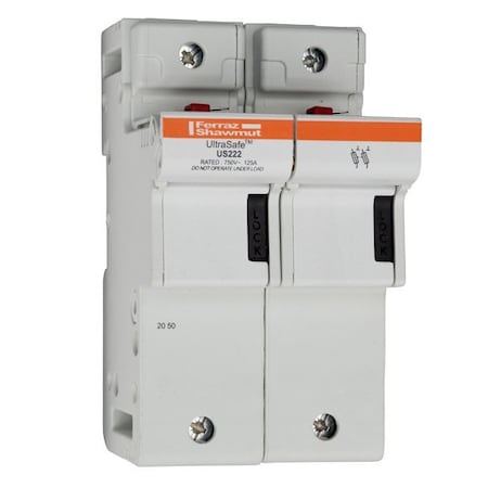 Mersen Fuse Holder, 2 Poles, 800V AC/1000V DC Volt Rating K331163