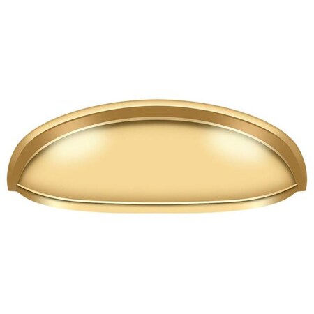 Deltana Elongated Shell Pull 4-1/2" Lifetime Brass K407CR003