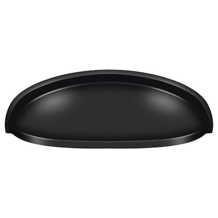 Deltana Elongated Shell Pull 4-1/2" Black K407U19