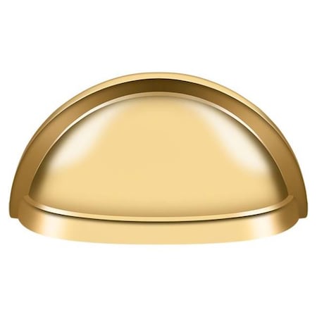Deltana Oval Shell Handle Pull 3-1/2" Lifetime Brass K43CR003