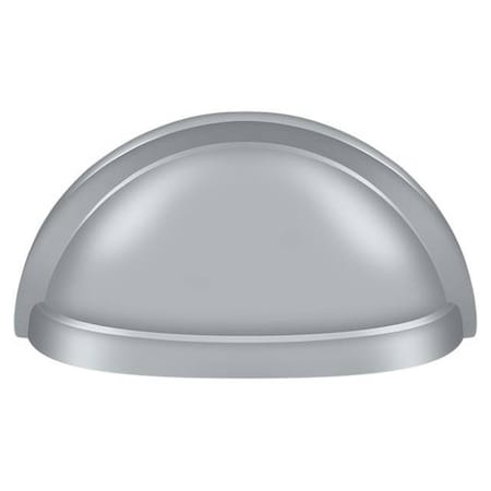 Deltana Oval Shell Handle Pull 3-1/2" Satin Chrome K43U26D