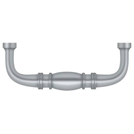 Deltana Colonial Wire Pull, 3" Satin Chrome K4473U26D
