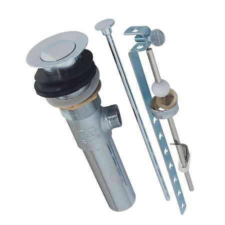 Kingston Brass Brass, Bathroom Sink Drain, Pop-Up Drain with Overflow Hole KB1001