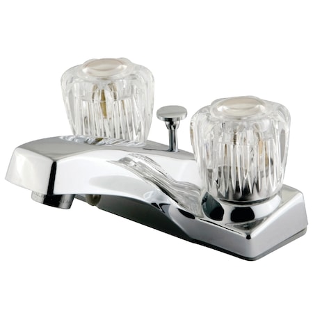 Kingston Dual Handle KB101B 4" Centerset Lavatory Faucet, 4" Mount, Polished chrome 3 Hole KB101B