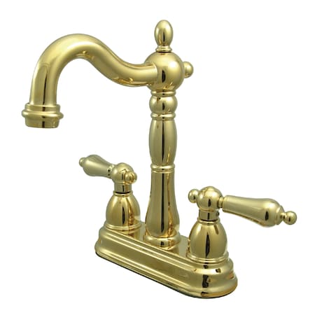 Heritage KB1492AL Bar Faucet Without Pop-Up Rod, Manual, 4" Mount, 2 Hole KB1492AL
