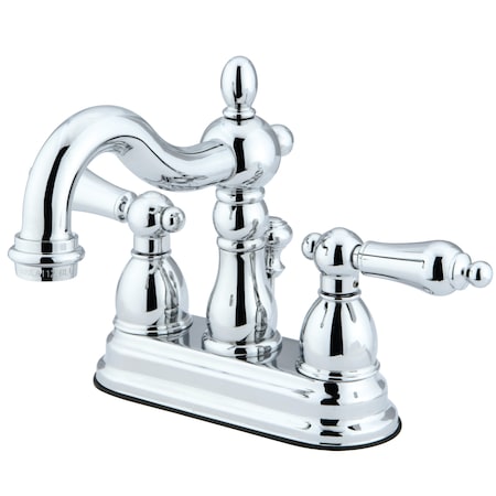 Heritage Dual Handle KB1601AL 4" Centerset Lavatory Faucet wi, 4" Mount, Polished chrome 3 Hole KB1601AL