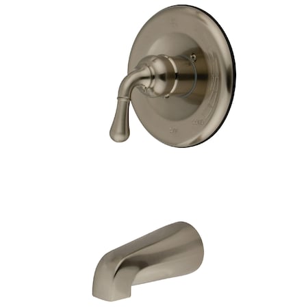 Kingston Brass Tub and Shower Faucet, Standard, 2, Wall Mount, Brushed Nickel KB1638TO