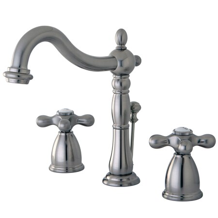 Heritage Dual Handle KB1978AX 8" Widespread Lavatory Faucet w, 8" to 16" Mount, Polished chrome 3 Hole KB1978AX