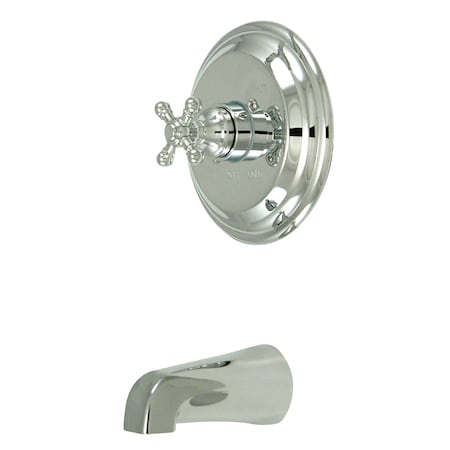 Kingston Brass Tub and Shower Faucet, Standard, 2, Wall Mount, Polished Chrome KB2631BXTO