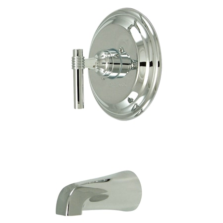 Kingston Brass Tub and Shower Faucet, Standard, 2, Wall Mount, Polished Chrome KB2631MLTO
