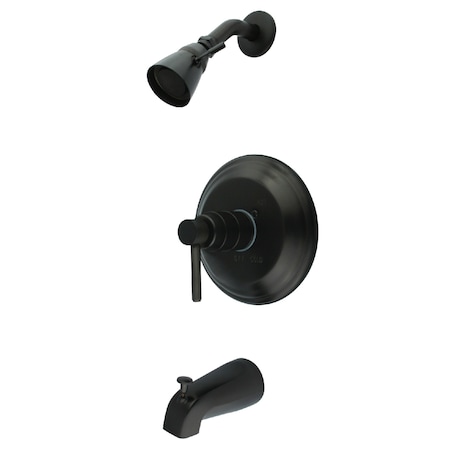 Kingston Brass Tub and Shower Faucet, Standard, 3, Wall Mount, Oil Rubbed Bronze KB2635DL