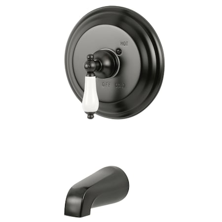 Kingston Brass Tub and Shower Faucet, Standard, 2, Wall Mount, Oil Rubbed Bronze KB3635PLTO