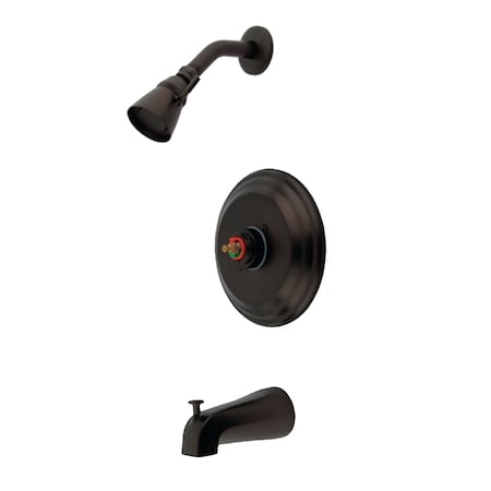 Kingston Brass Tub and Shower Faucet Oil Rubbed Bronze, Wall Mount KB3635TLH