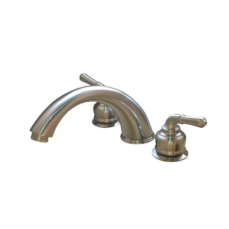 Kingston Brass Roman Tub Faucet, Brushed Nickel, Deck Mount KB368
