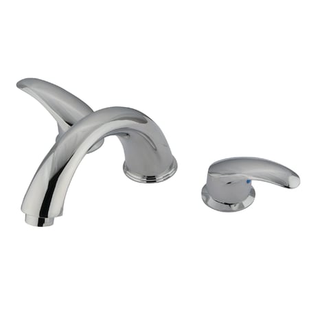 Kingston Brass Roman Tub Faucet, Standard, 8" to 24", 3, Deck Mount, Polished Chrome KB6361LL