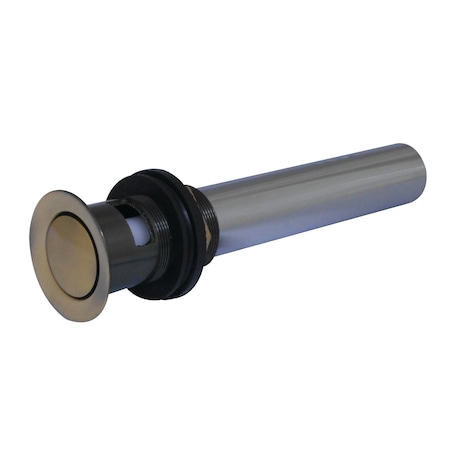 Kingston Brass Brass, Bathroom Sink Drain, Push Pop-Up Drain with Overflow KB8103