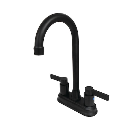Nuvofusion KB8490NDL 4" Centerset Bar Faucet, Manual, 4" Mount, 2 Hole KB8490NDL