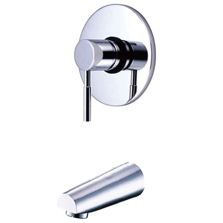 Kingston Brass Tub and Shower Faucet, Standard, 2, Wall Mount, Polished Chrome KB8691DLTTO