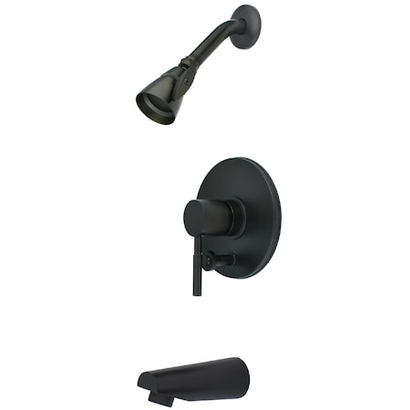 Kingston Brass Tub and Shower Faucet, Oil Rubbed Bronze, Wall Mount KB86950DL