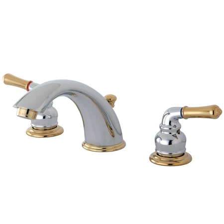 Magellan Dual Handle KB964 8" Widespread Lavatory Faucet with, 8" to 16" Mount, Polished chrome 3 Hole KB964