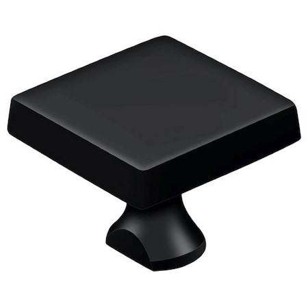 Deltana Solid Brass Square Knob For Heavy Duty Bolt Black KBSU19