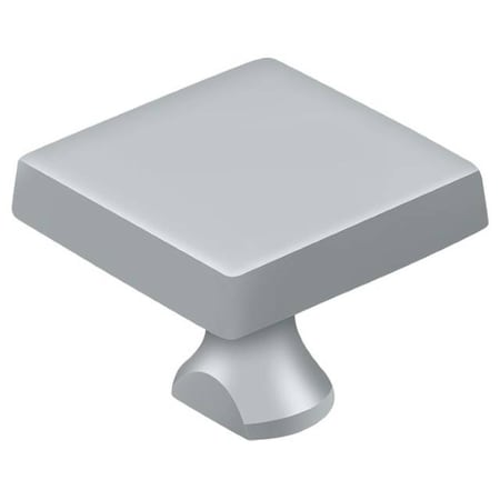 Deltana Solid Brass Square Knob For Heavy Duty Bolt Satin Chrome KBSU26D