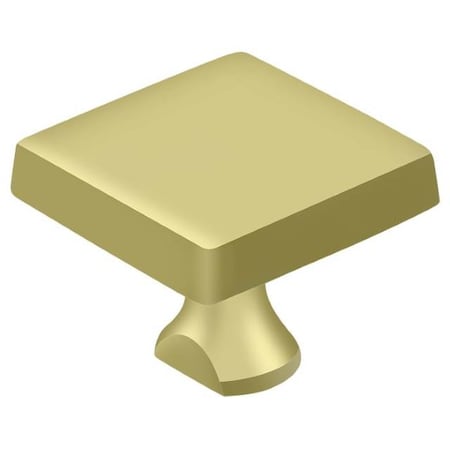 Deltana Solid Brass Square Knob For Heavy Duty Bolt Bright Brass KBSU3