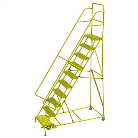 TRI-ARC Step14 Steel Rolling Ladder, W/24"Wx10 KDSR114242-Y