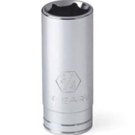 Gearwrench 1/4" Drive, 1/2" SAE, Socket, 6 Points, Deep 6Pt, 1/4"Dr, 1/2 80123