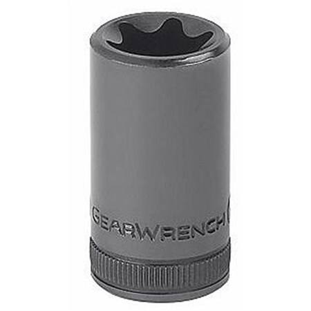 Gearwrench Torx Socket 1/4" Drive x E4, 0.984" Length, black oxide, E4 1/4" Drive External TORX Socket 80186