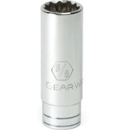 Gearwrench 1/4" Drive, 5/16" SAE Socket, 12 Points, SAE Deep Lngth 1/4"Dr, 5/16", 12Pt 80224