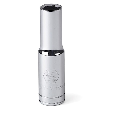 Gearwrench 3/8" Drive, 3/8" SAE Socket, 6 Points, Flex Sockt, Deep, SAE, 6 pt., 3/8"Drive, 3/8 80365