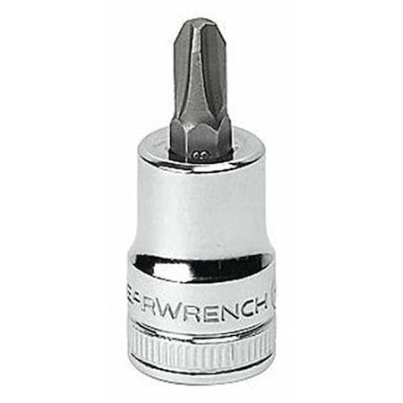 Gearwrench Bit Socket, Slotted Pozidriv 80468