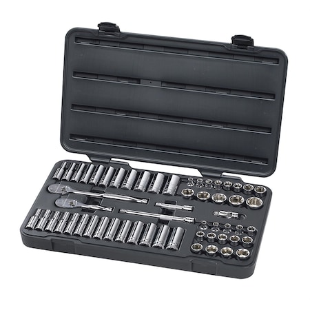 Gearwrench SAE/Metric Socket Set, 3/8"Dr, 6Pt, 57 pcs. 80550