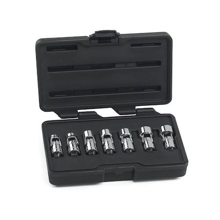 Gearwrench SAE 6Pt, Flex Socket Set, 3/8"Dr, 7 pcs. 80564