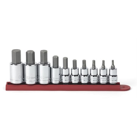 Gearwrench Hex Bit Socket Set, SAE 3/8", 1/2" Drive 80579