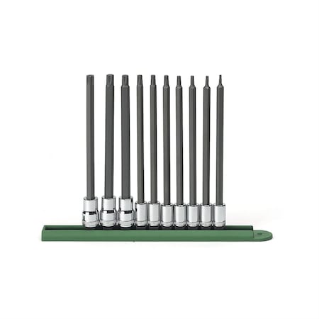 Gearwrench 1/4", 3/8" Drive Long Bit Socket Set, Torx(R), 10 pcs 80588