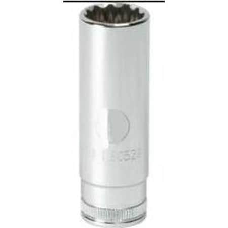 Gearwrench 1/2" Drive, 12mm Metric Socket, 12 Points, Metric Deep Length 1/2"Dr, 12Pnt 80783