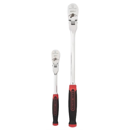 Gearwrench Cshn Grip Flx Teardrop Ratchet Set, 2pcs. 81204P