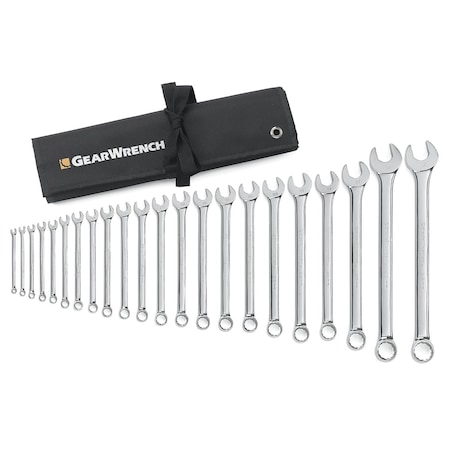 Gearwrench Mtrc Pttrn Cmbo Wrench Set, Roll, 22 pcs. 81916