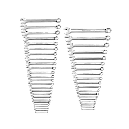 Gearwrench Sae/Metric Long Pattern Combination Wrench Set, 44 Pc. 12 Point KDT81919