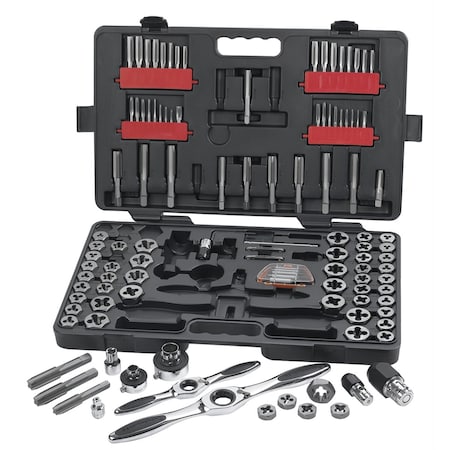 Gearwrench Large Sae/Metric Ratcheting Tap/Die Set, 114 Piece KDT82812