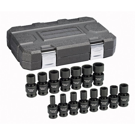 Gearwrench 1/2" Drive Universal Impact Socket Set Manganese Phosphate Coating 84939N