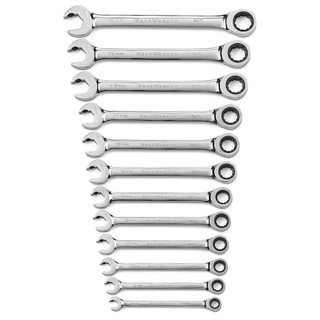 Gearwrench Mtrc Dual Ratcheting Open End, 12 pcs. 85597