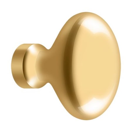 Deltana Knob, Oval/Egg Shape Lifetime Brass KE125CR003
