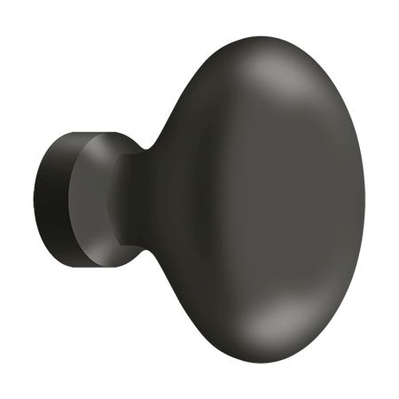 Deltana Knob, Oval/Egg Shape Oil Rubbed Bronze KE125U10B