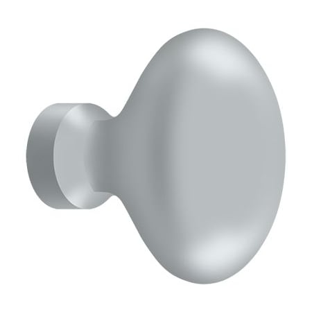 Deltana Knob, Oval/Egg Shape Satin Chrome KE125U26D