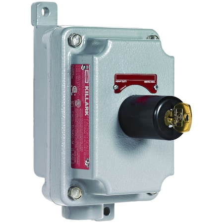 Hubbell Killark Pos, 2 Key Sel, Swt Maint, 1No/1Nc, 1/2" DE FXCS-1K2A1-M